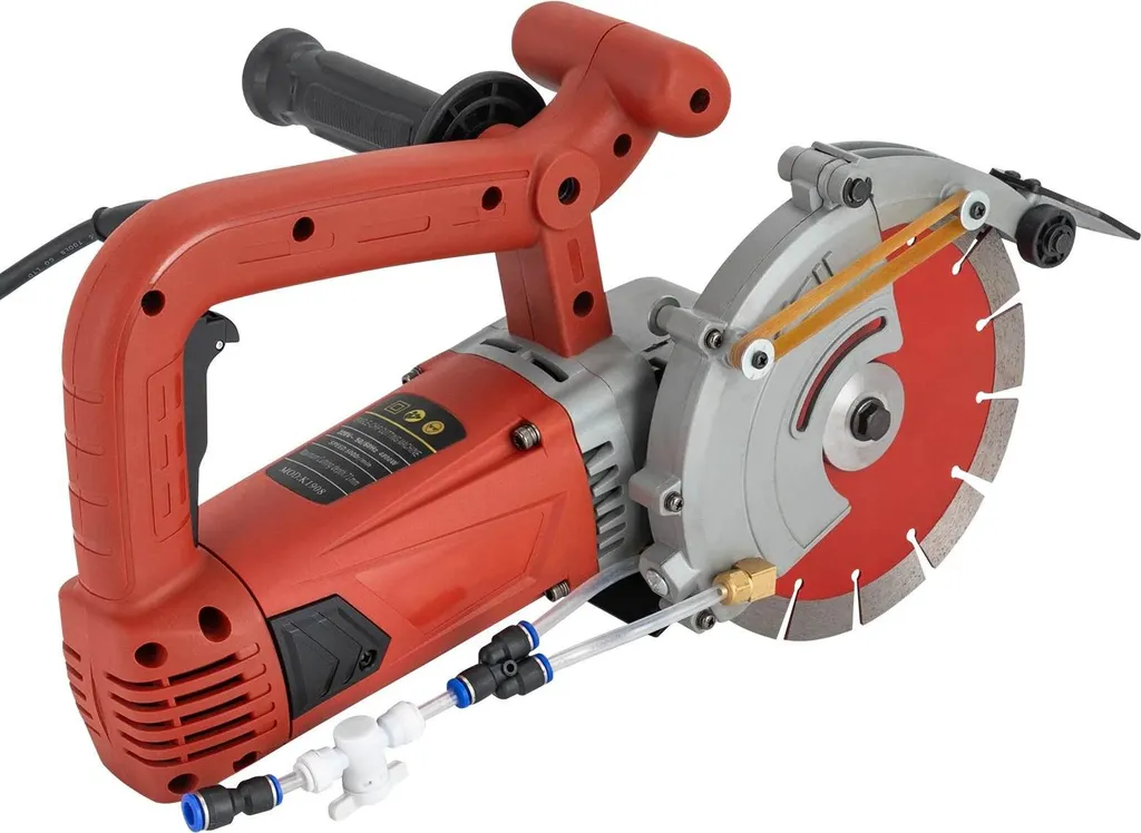 Scie à béton thermique rouge 58cc profondeur réglable haute vitesse EU