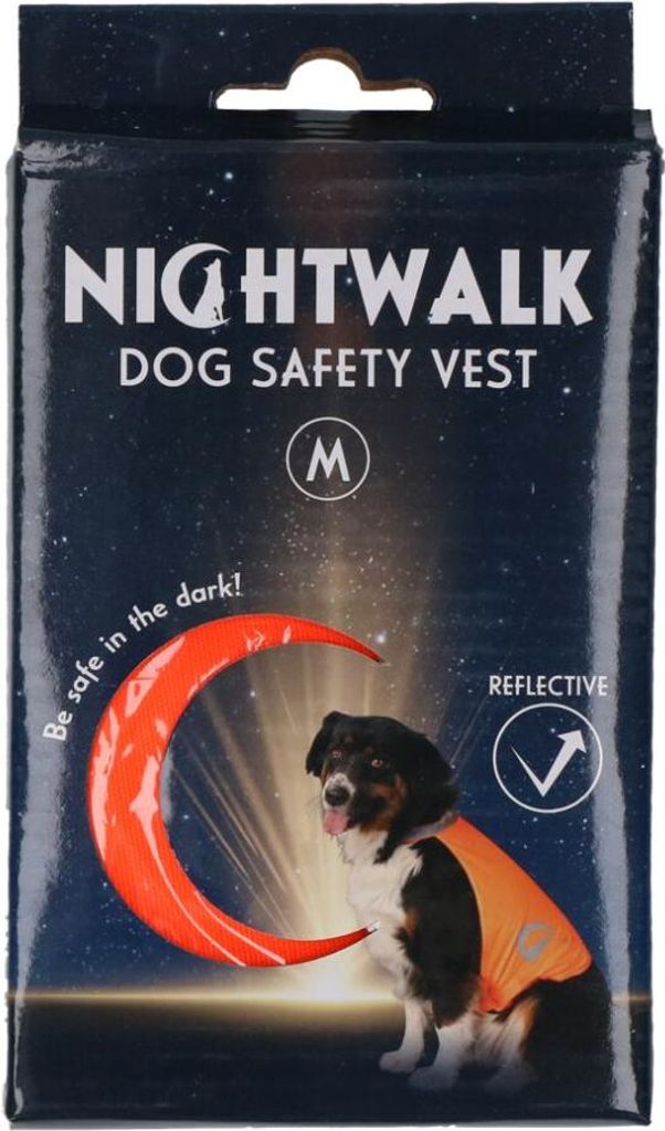 Nightwalk Dog Safety Vest Orange Medium