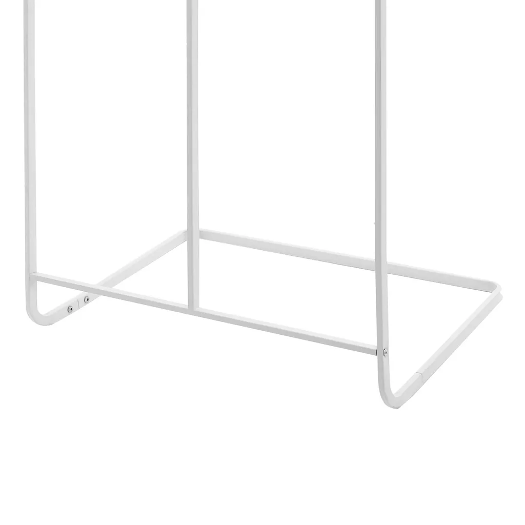 Porte-manteau double rangée 163cm avec structure d'angle gain de place