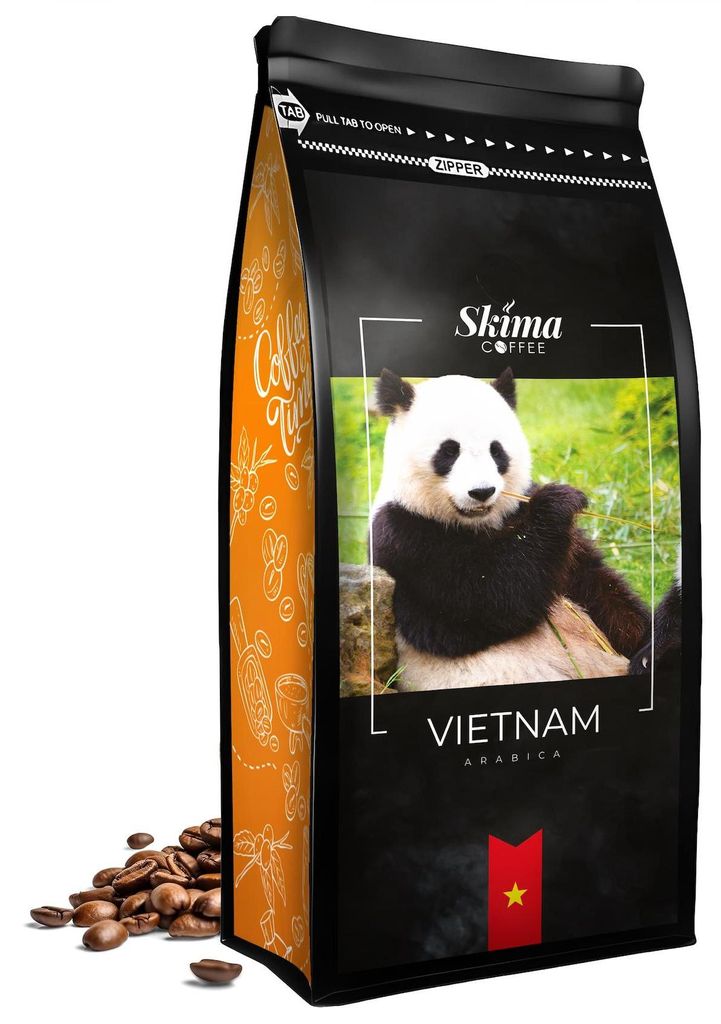 Versgemalen koffie 1 kg, VIETNAM, 100% Arabica, vers Productafbeelding 