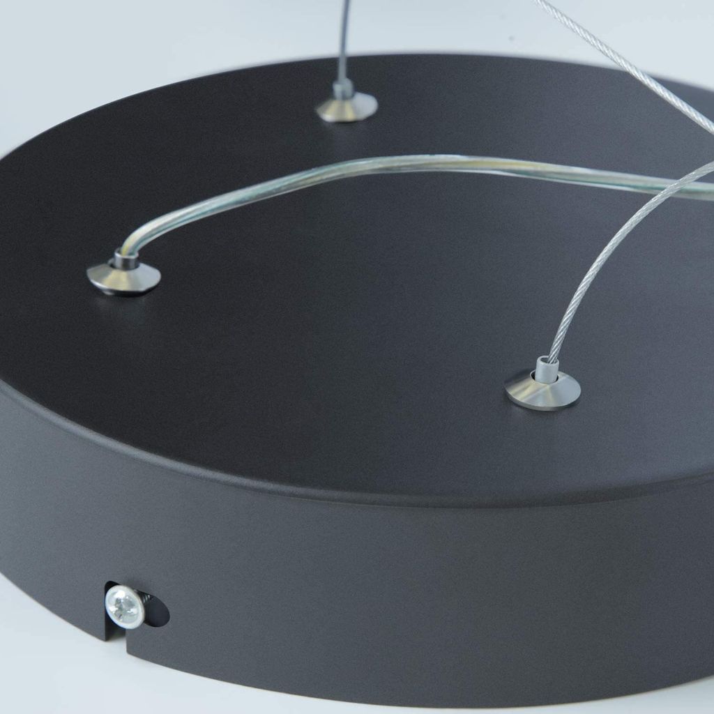 ZMH LED Pendelleuchte Wohnzimmer Schwarz Hängelampe Produktbild 7