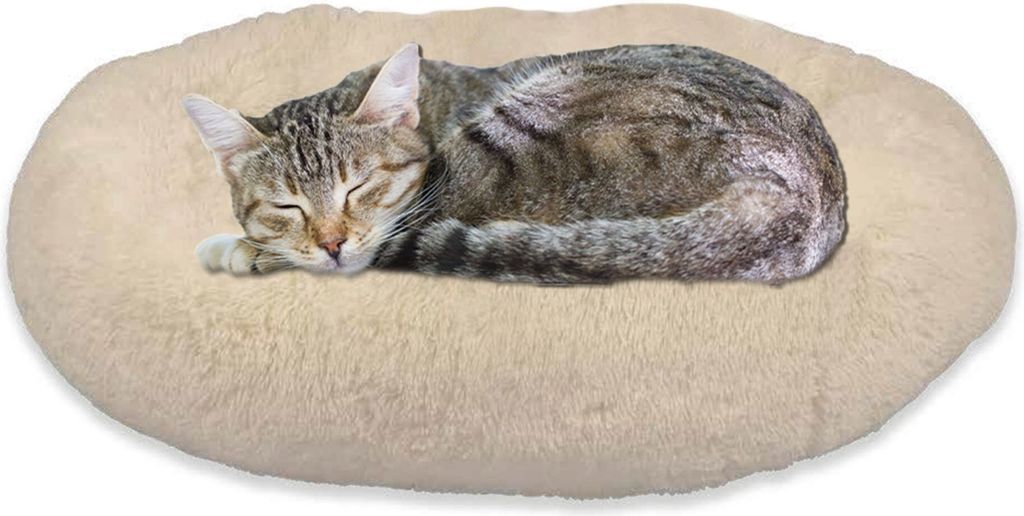 Peaceful Pooch S – flauschiges, orthopädisches Hundebett - Produktbild 