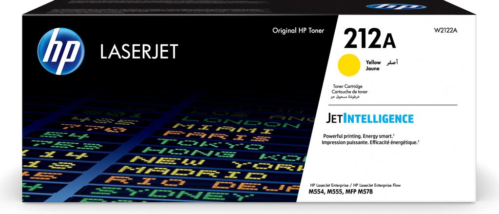 Toner láser HP W2122A, color amarillo Imagen del producto 