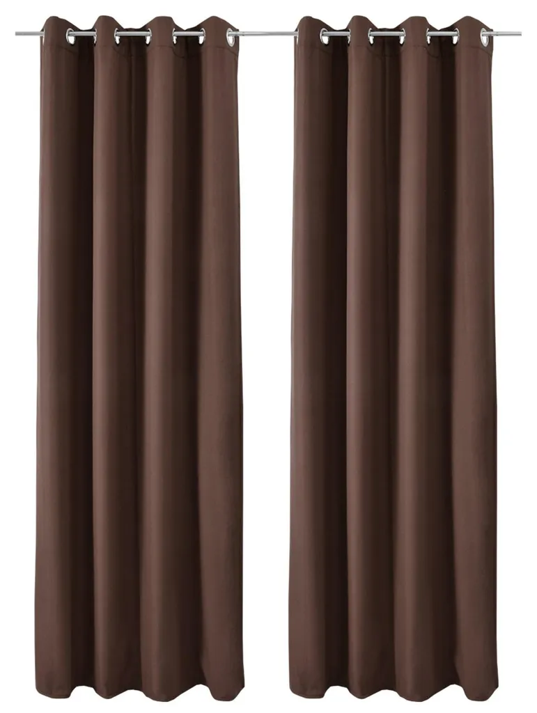 Beautissu Amelie TO Lot de 2 rideaux thermiques occultants 140x245 cm