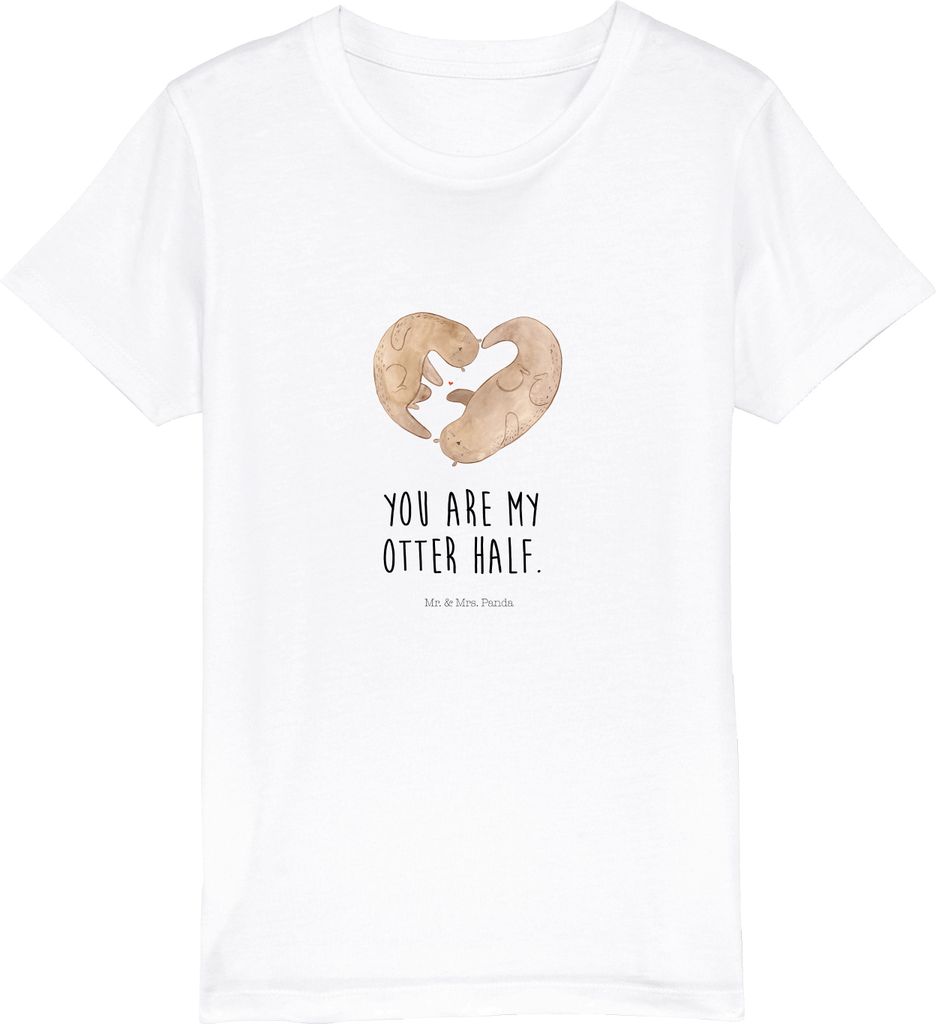 Mr. & Mrs. Panda Kleinkinder T-Shirt Otter Herz 9-11 Jahre Produktbild 