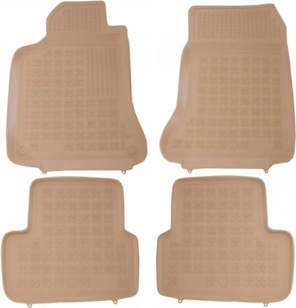 Set Tappetini Auto su Misura Mercedes GLA X156 e Classe A Beige Gomma