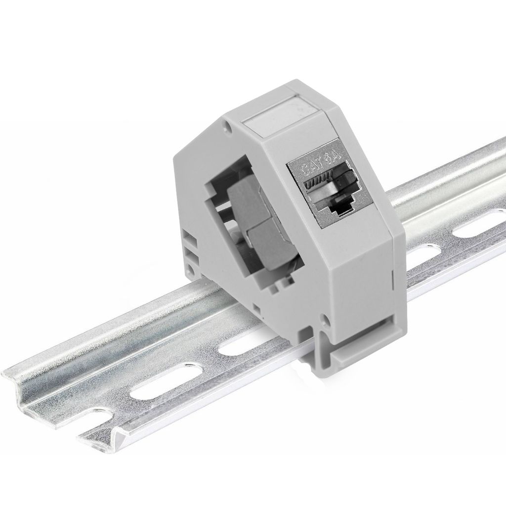 kwmobile Keystone Modul und Hutschienenadapter Set - passt Produktbild 