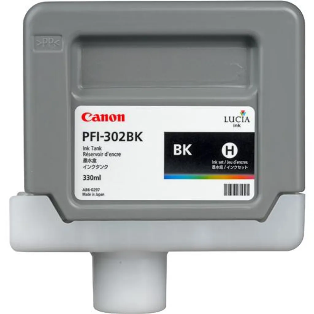 Évitez les buses bouchées avec la cartouche Canon PFI-302BK Noir 330ml