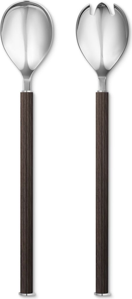 Georg Jensen BERNADOTTE SALAD SET WOOD & STAINLESS STEEL Produktbild 