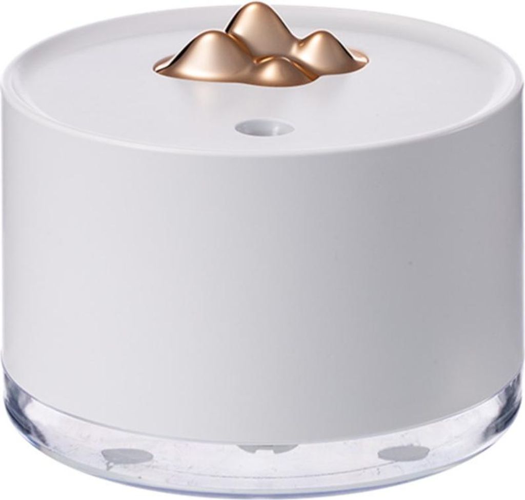 INF Luanshan Luftbefeuchter: Tragbarer USB-Tischluftbefeuchter mit Nachtlicht Weiß