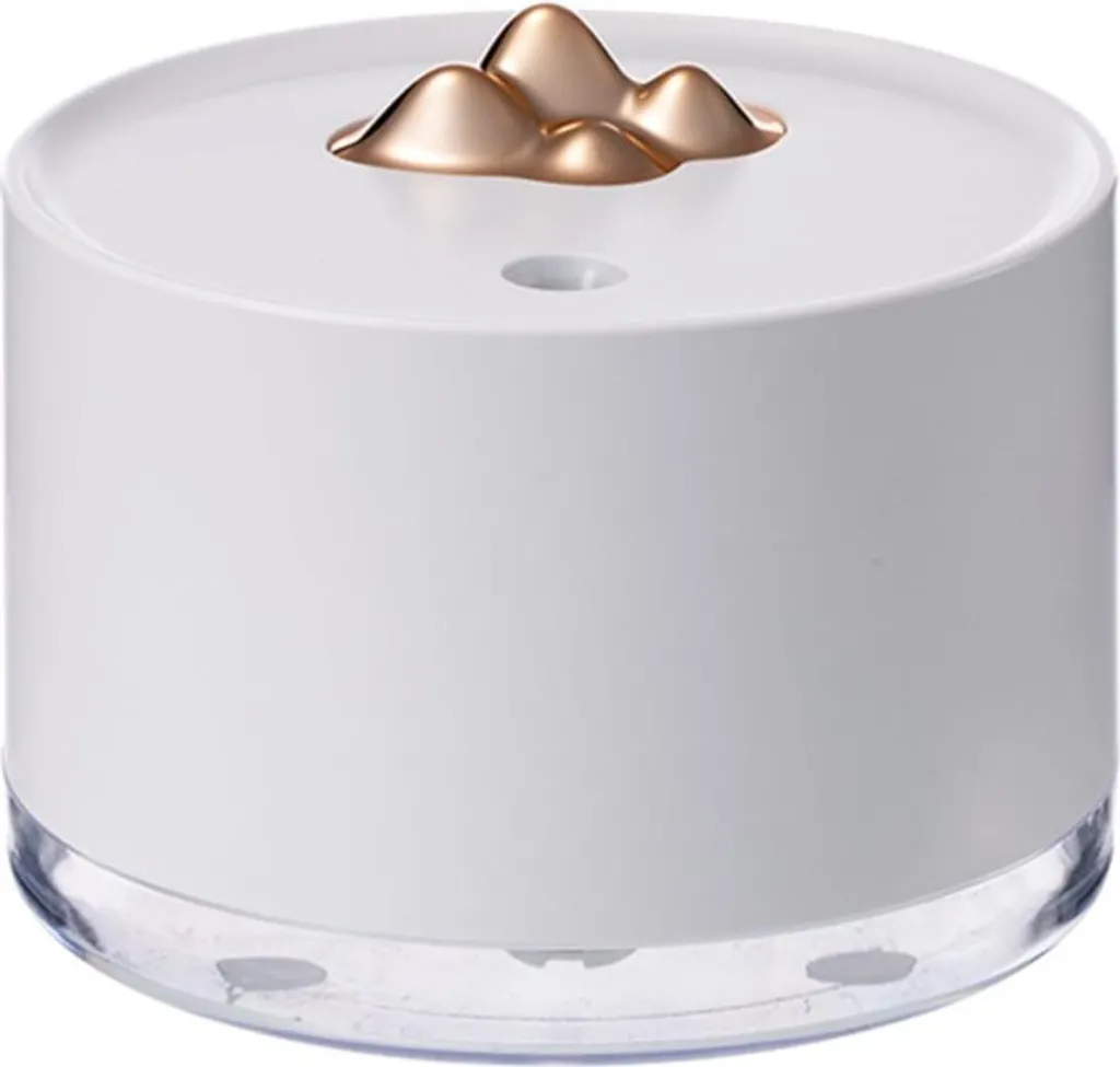 INF Umidificatore Luanshan Ricaricabile: Portatile USB con Luce Notturna Bianco