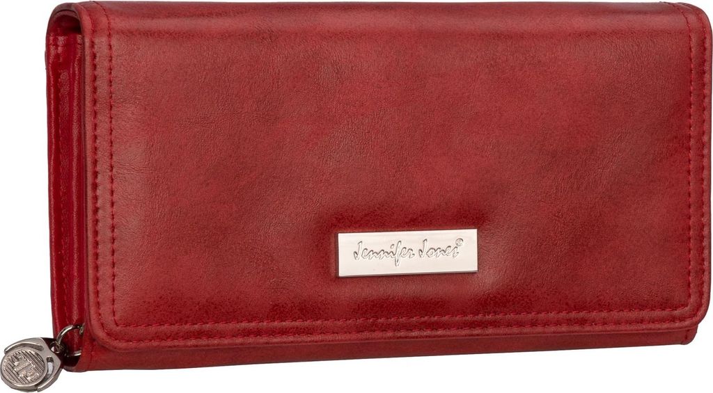 JENNIFER JONES Damen Geldbörse Portemonnaie Rot (1108)