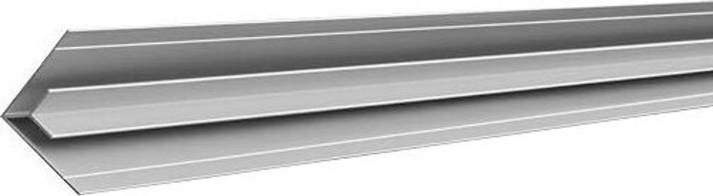 1, S-Polytec Aluminiumprofil Aluminium Inneneckprofil 6mm Silber eloxiert (1 Meter), Aluminium Profilsystem, Aluprofil für Duschrückwand, Küchen...