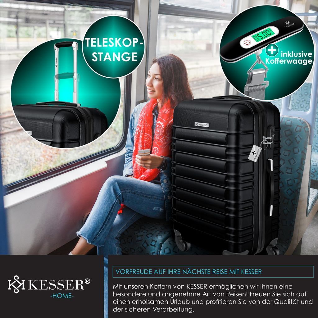 KESSER® Reisekoffer Hartschalen-Koffer Inkl. Kofferwaage + Produktbild 5