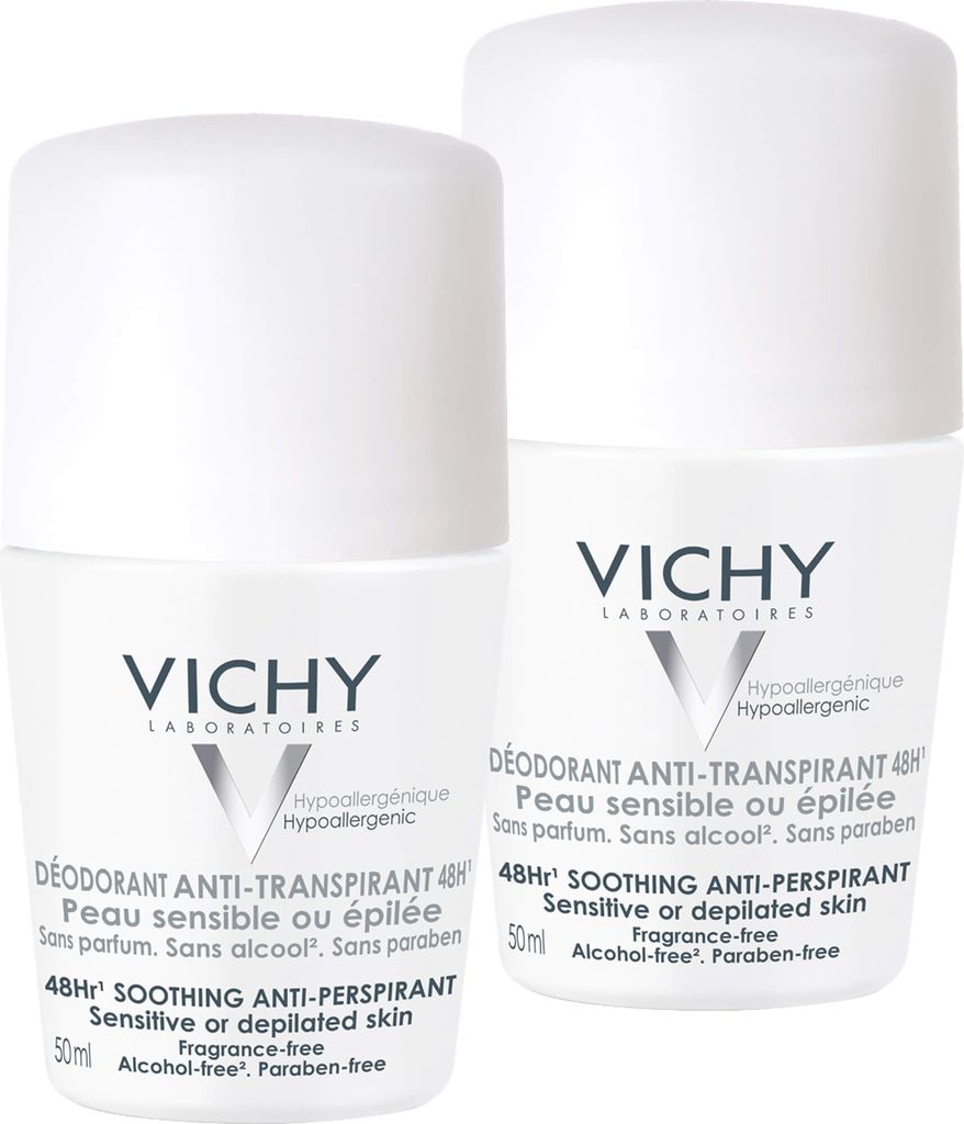 VICHY Deo Roll-On Sensitiv Anti-Trans. 48H, 2X50 ml STI Produktbild 