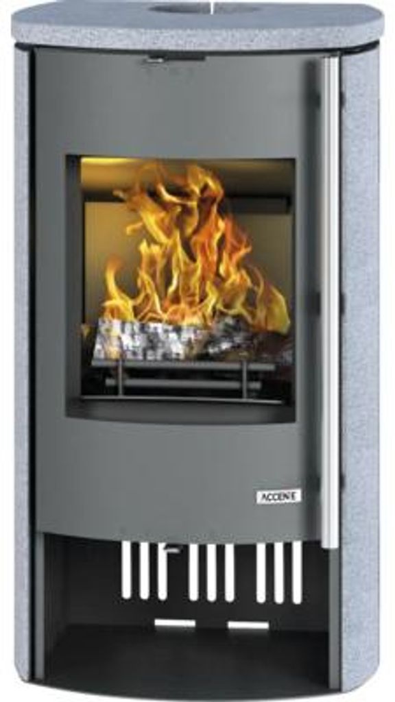 Kaminofen ACCENTE Nyborg 4.0 GTS Granit grau 7 kW mit Produktbild 