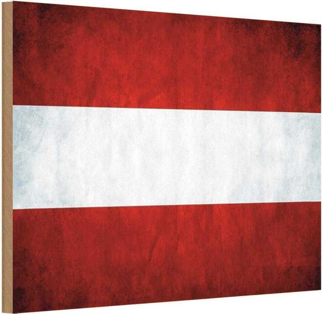 vianmo Holzschild 20x30 cm Österreich Fahne Flagge Wappen