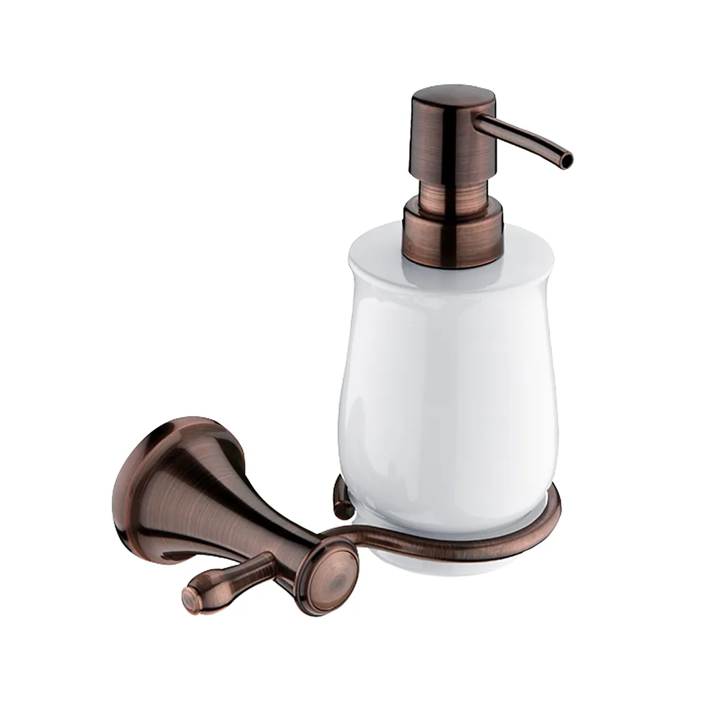 Nimco Lada LA 19031K-80 Dispenser Sapone Ceramica Bianco e Rame Antico