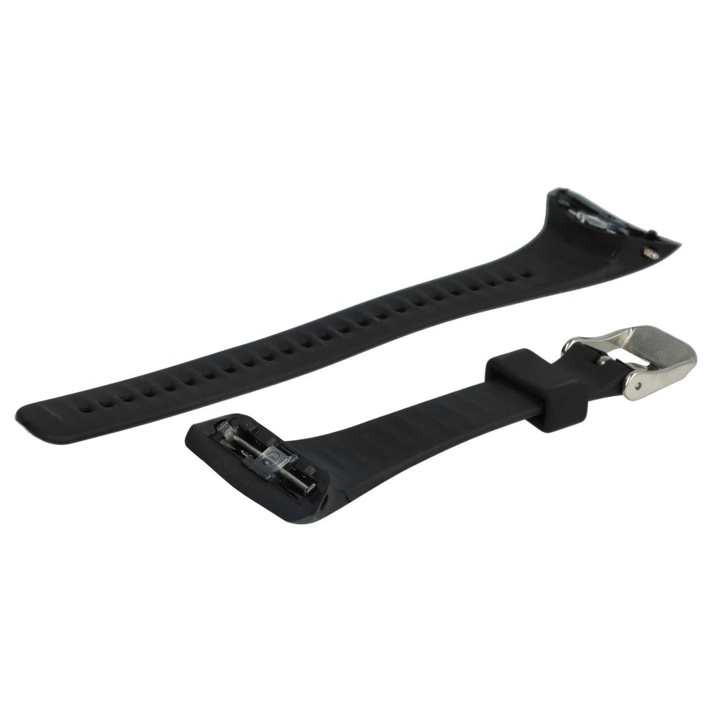 Grijs Siliconen Bandje Voor De Polar M400 En M430 - Maat: Zie Maatfoto Horlogeband Polsband Strap Siliconen Rubber Grey