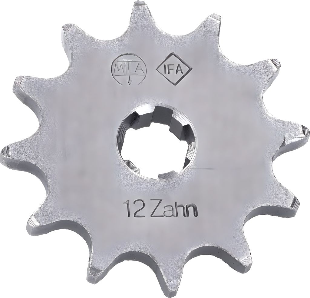 Ritzel / Kettenritzel alte Ausführung 12 Zähne für Simson S50, SR4-1, SR4-2, SR4-3, SR4-4, KR51/1 Schwalbe, Star, Sperber, Spatz, Habicht