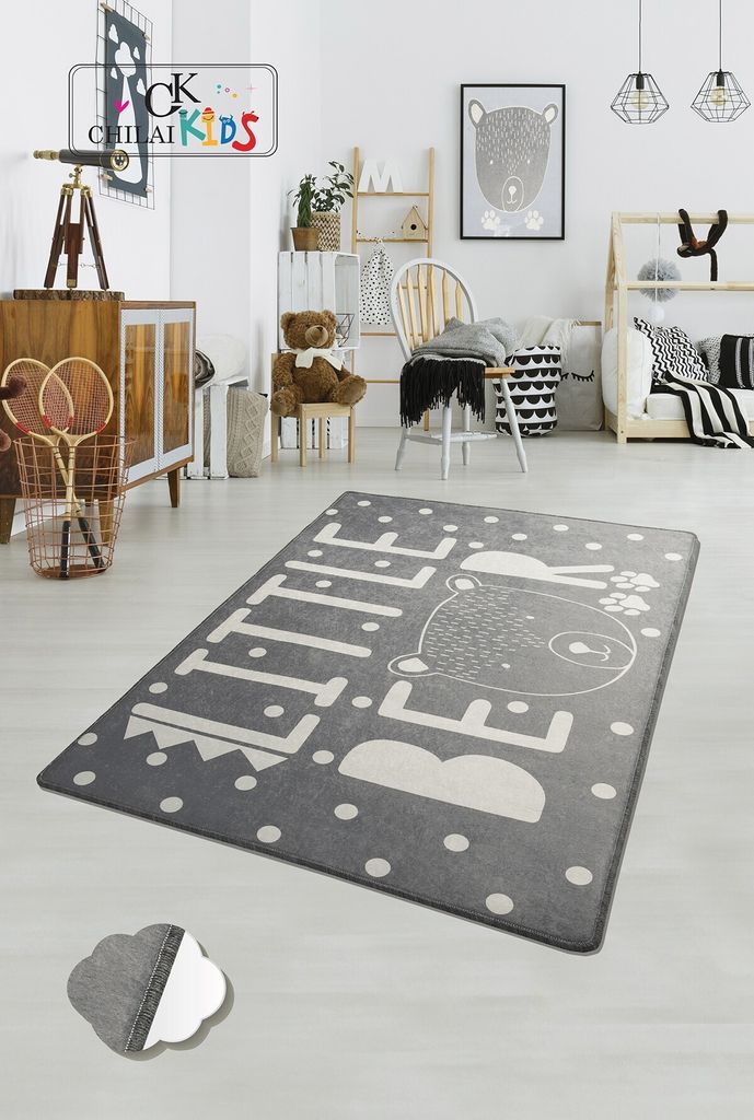 Conceptum Hypnose, Little- Little Bear CHL, Bunt, Teppich, 100 x 160 cm, 100% Samtstoff