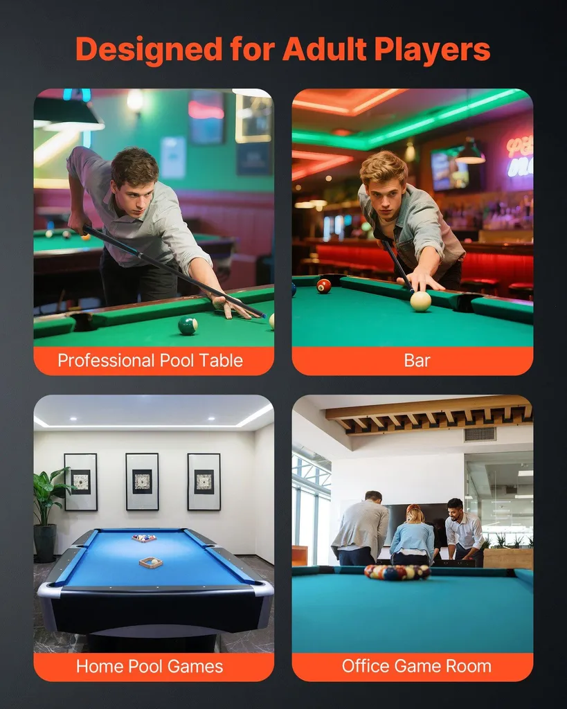 Queue de break et jump pour billard américain - Structure hybride 147 cm