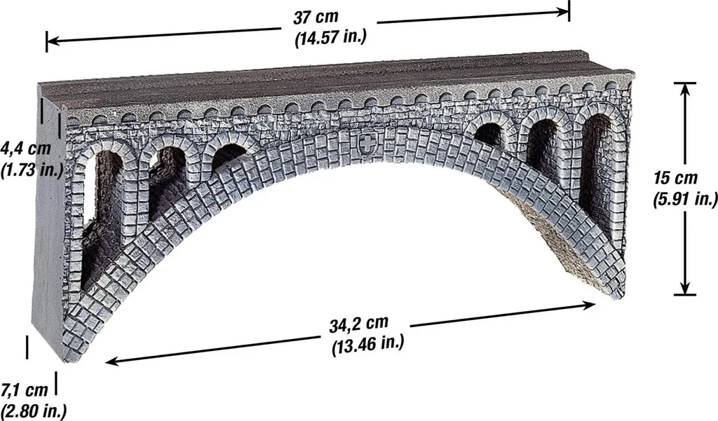 Pont de Chemin de Fer Miniature Viaduc du Rhône NOCH 58670 Échelle H0