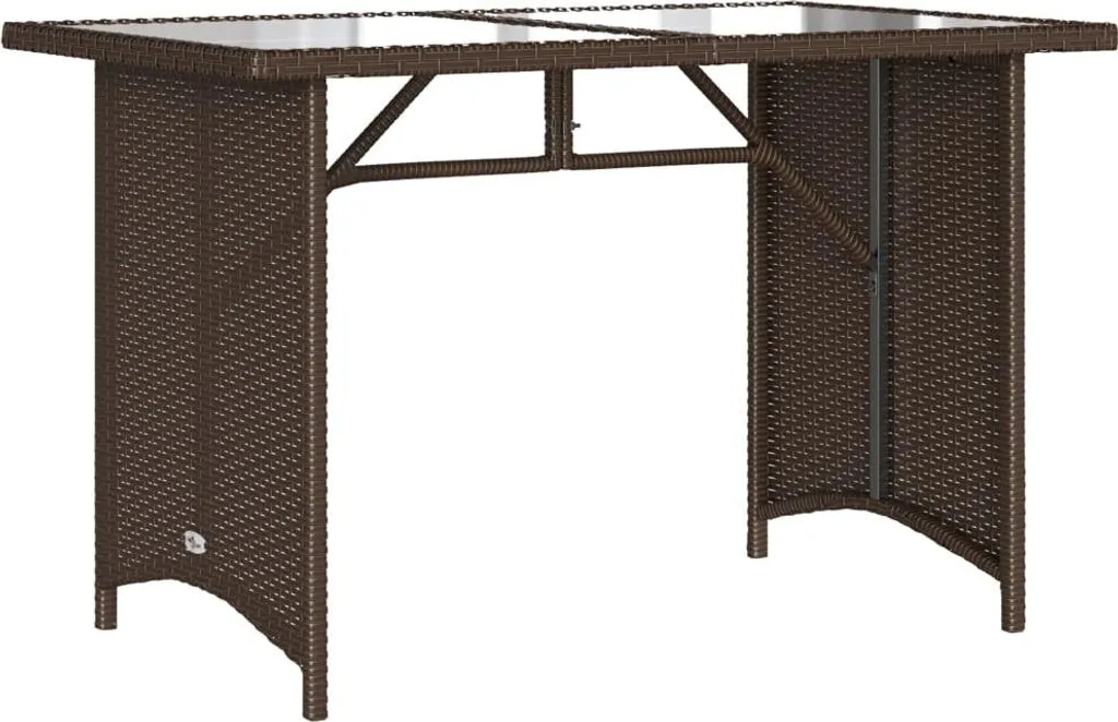 Tavolo da Giardino Marrone vidaXL: Eleganza in Rattan per il tuo Patio