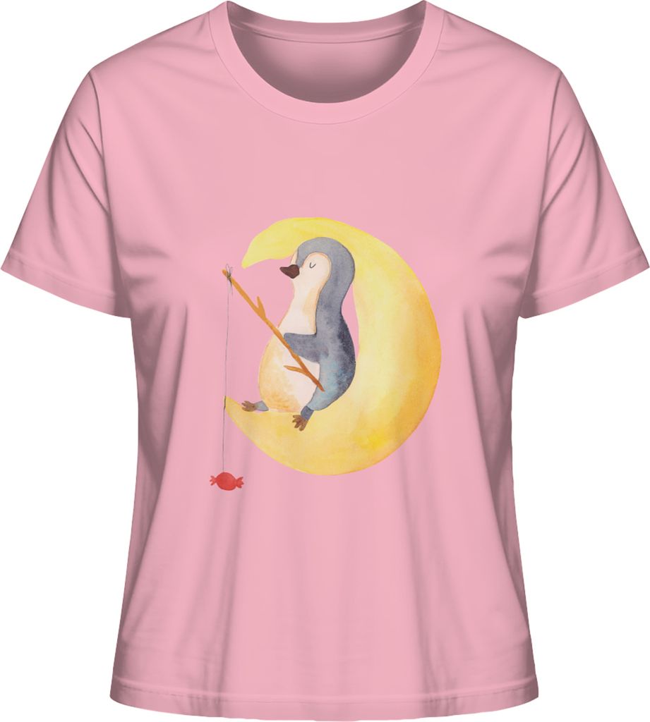 Mr. & Mrs. Panda Shirt Damen Pinguin Mond Größe XL - Baumwolle Pink - Geschenk, Basic T-Shirt, Süßigkeiten, Erschöpft, Spruch, Schlafzimmer, K...