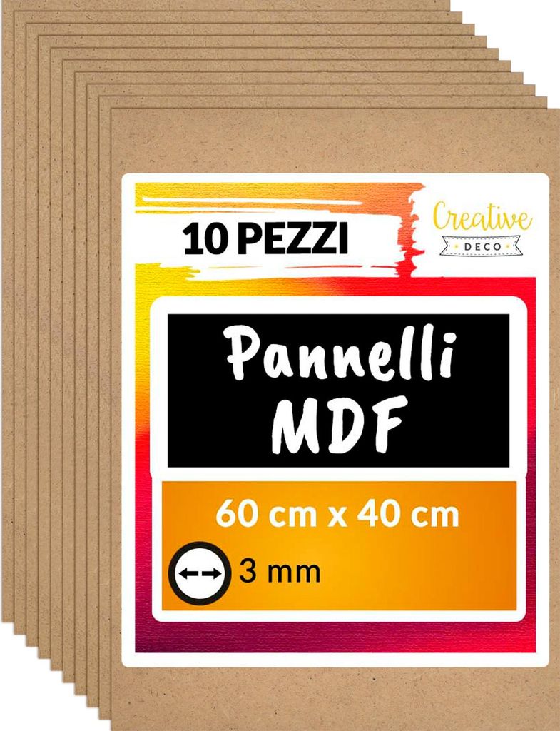 Creative Deco 10 x Compensato Pannelli Legno 3mm | Pannelli Immagine del prodotto 