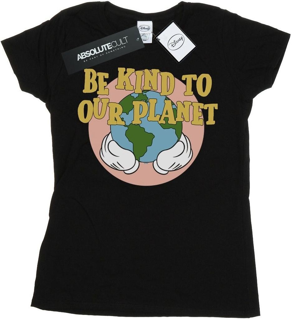 Disney - "Be Kind To Our Planet" T-Shirt für Damen BI32156 (XXL) (Schwarz)