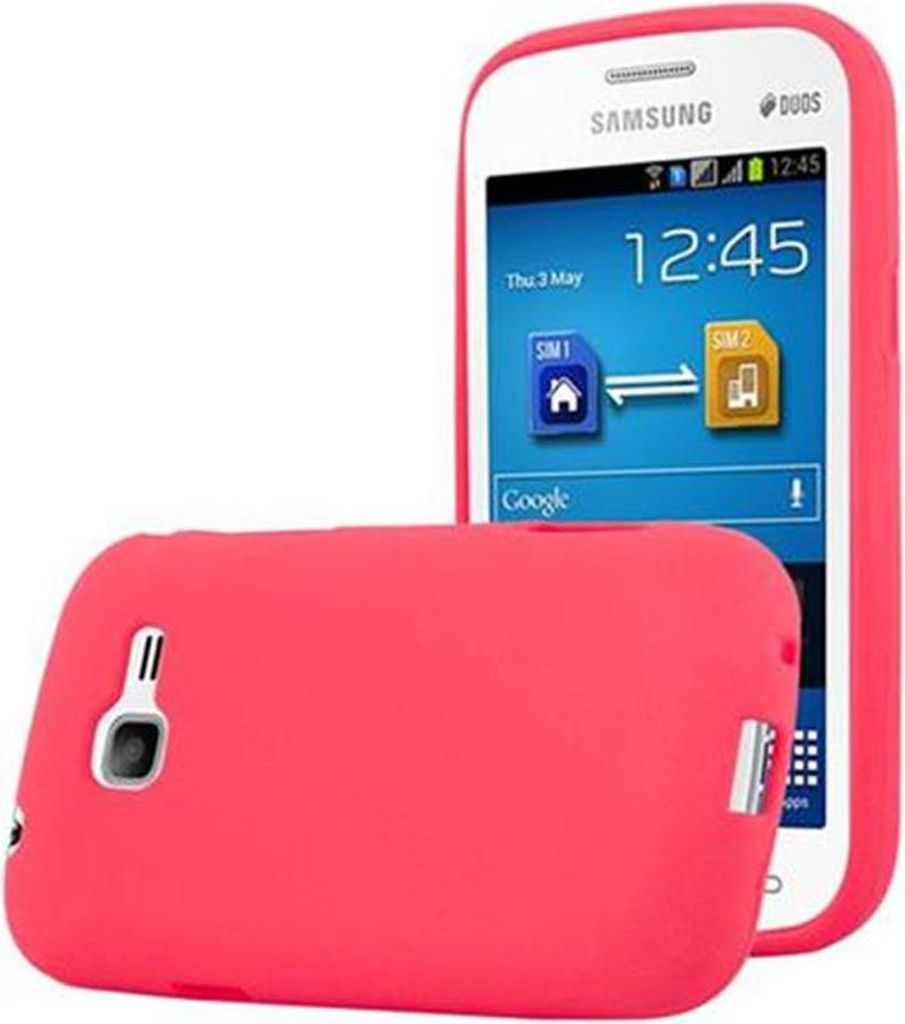 Cadorabo Schutzhülle für Samsung Galaxy TREND LITE Hülle in Rot Handyhülle TPU Etui Cover Case