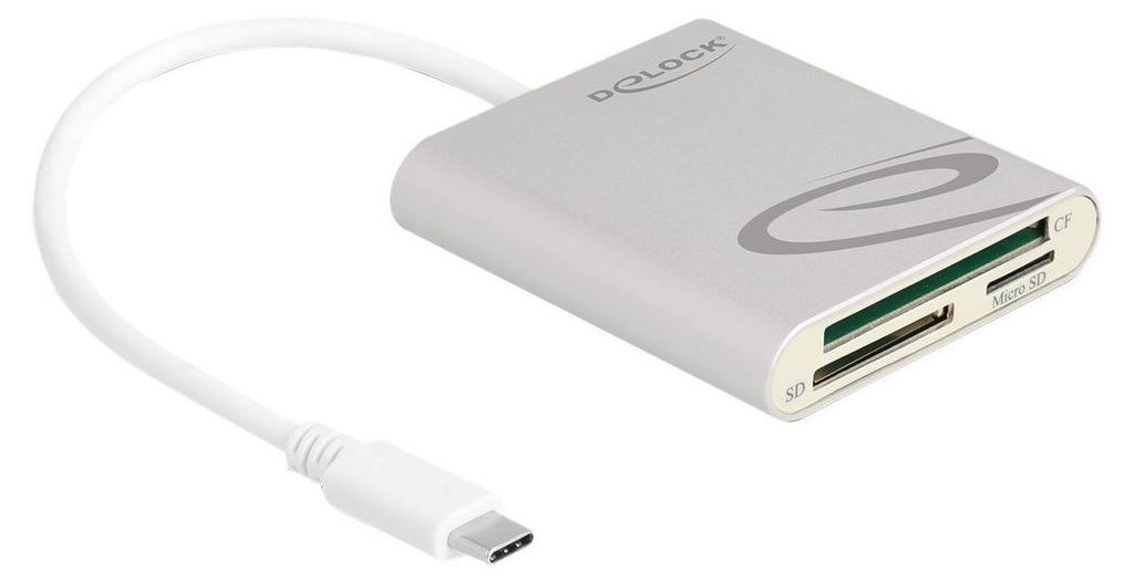 DELOCK Card Reader USB Type-CÖ für Compact Flash, SD