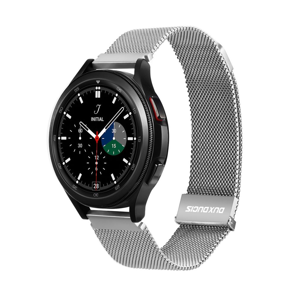 Dux Ducis Magnetarmband Für Samsung Galaxy Watch / Huawei Watch / Honor Watch (20Mm Band) Magnetarmband Silber (Milanese Version)
