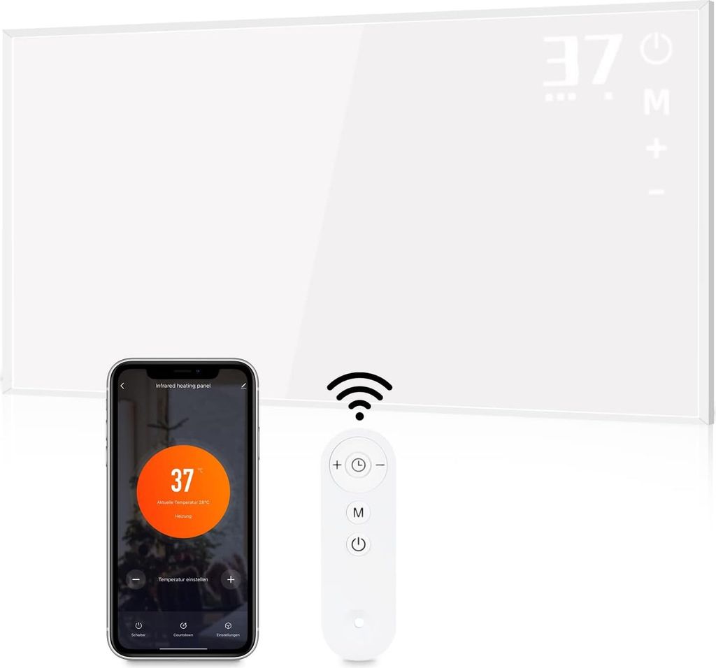 Kaltmann Infrarotheizung 720W Mit WLAN - Smart Heizpanel Für 18-24m²