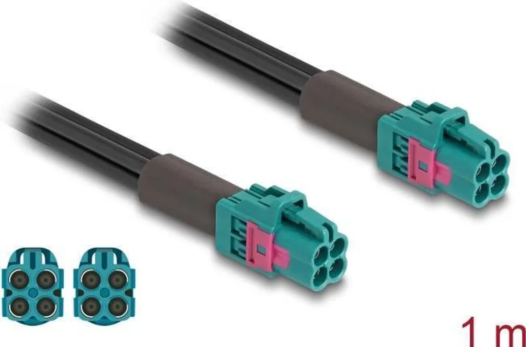 Câble de Liaison Mini FAKRA Z Quadruple Femelle vers Femelle Pro