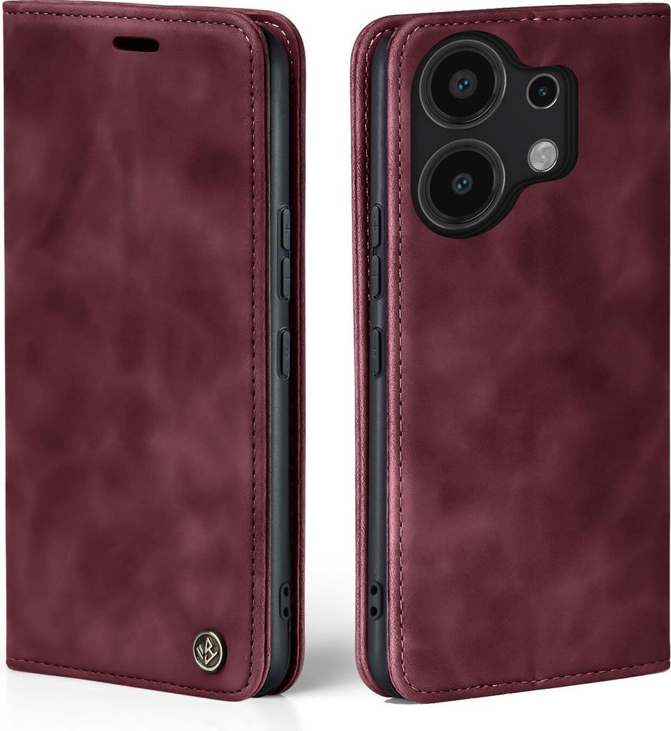 A product shot of a phone case, shown from two angles.