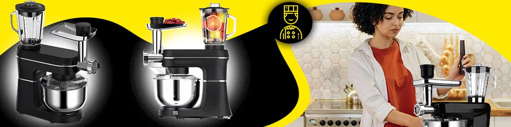 Küchenmaschine 3200 W mit 6L Edelstahl-Rührschüssel inkl. Produktbild 7