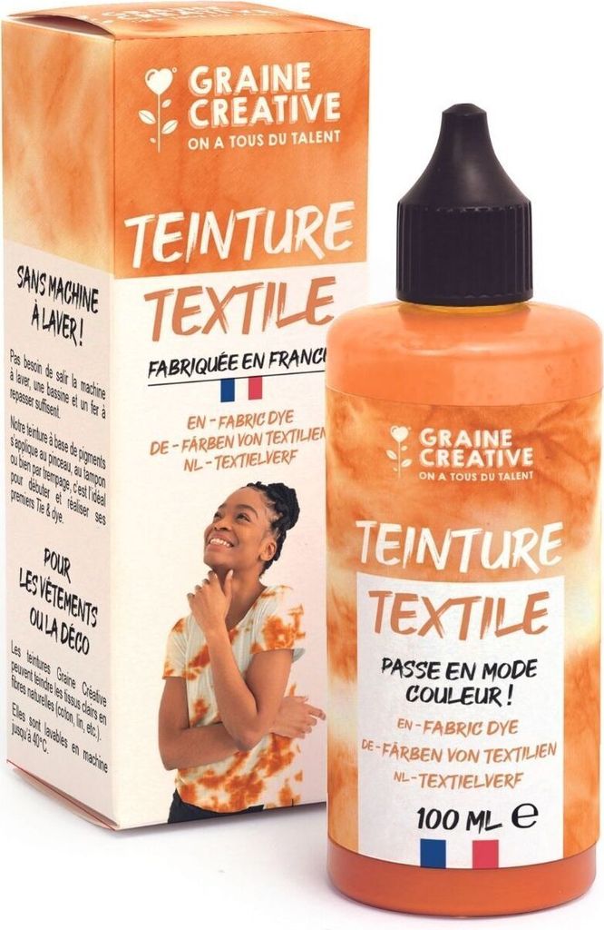 Textilfarbe 100 ml Tie and Die Effekt - Rost