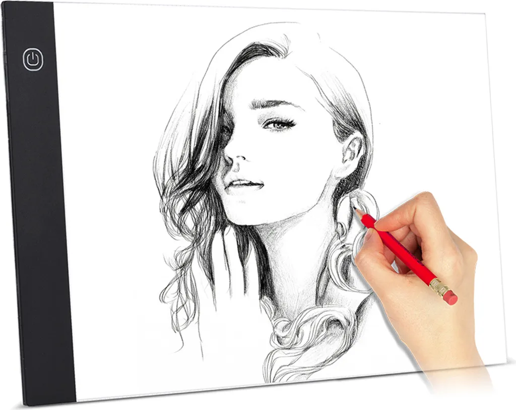 Boîte Lumineuse A4 pour Dessin Animé et Traçage au Crayon pour Artiste