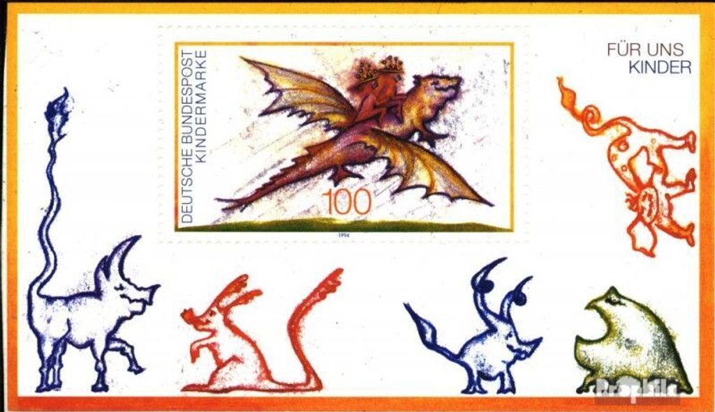 Briefmarken BRD (BR.Deutschland) 1994 Mi Block30 (kompl.Ausgabe) gestempelt Für uns Kinder / Bl.30