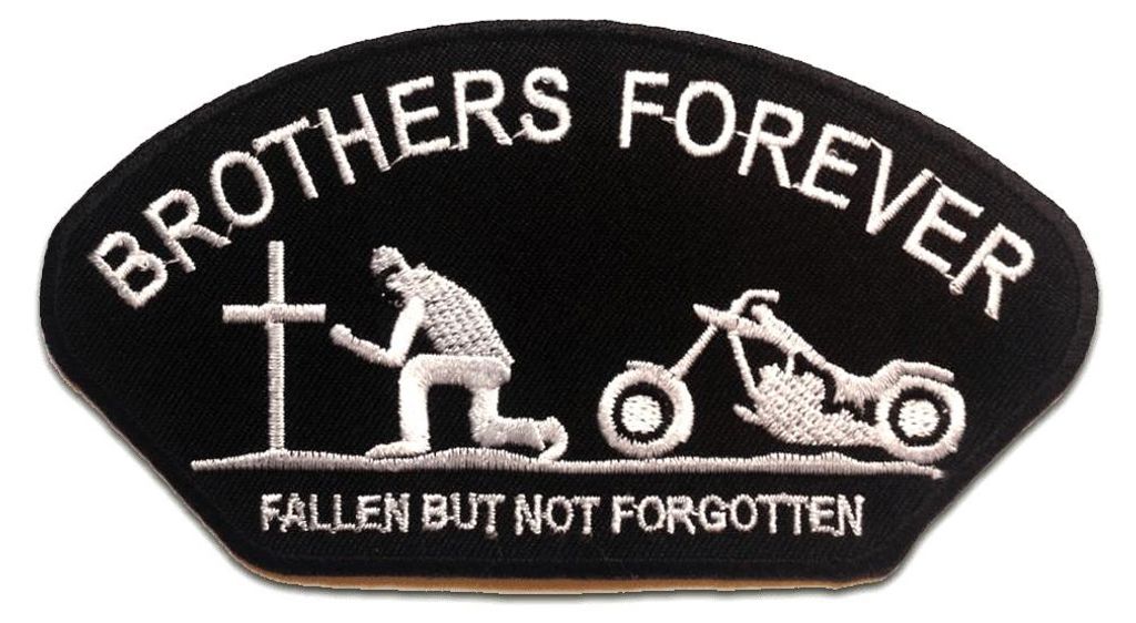 Brothers Forever Biker - Aufnäher, Bügelbild, Aufbügler, Produktbild 