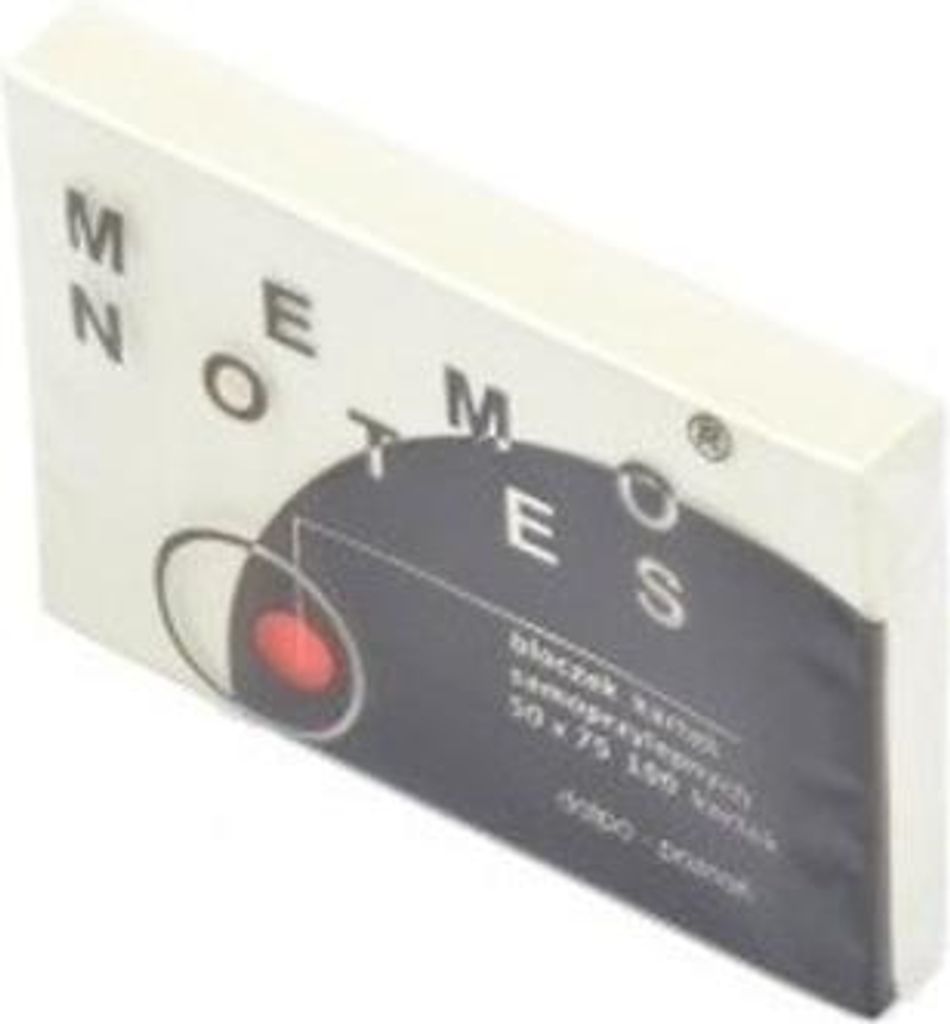 Memo-Notizzettel Office Prod. 50 x 75 mm, 100 Blatt, gelb