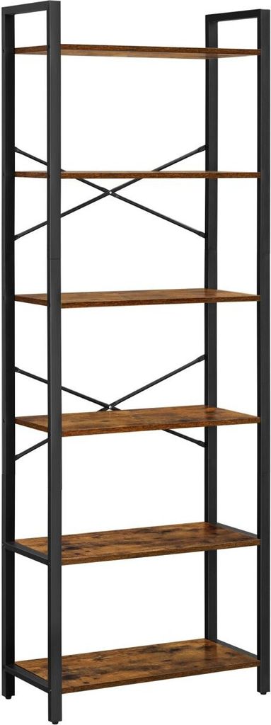 Regál 6 úrovní vitrína na knihy LOFT 186 cm Obrázek produktu 