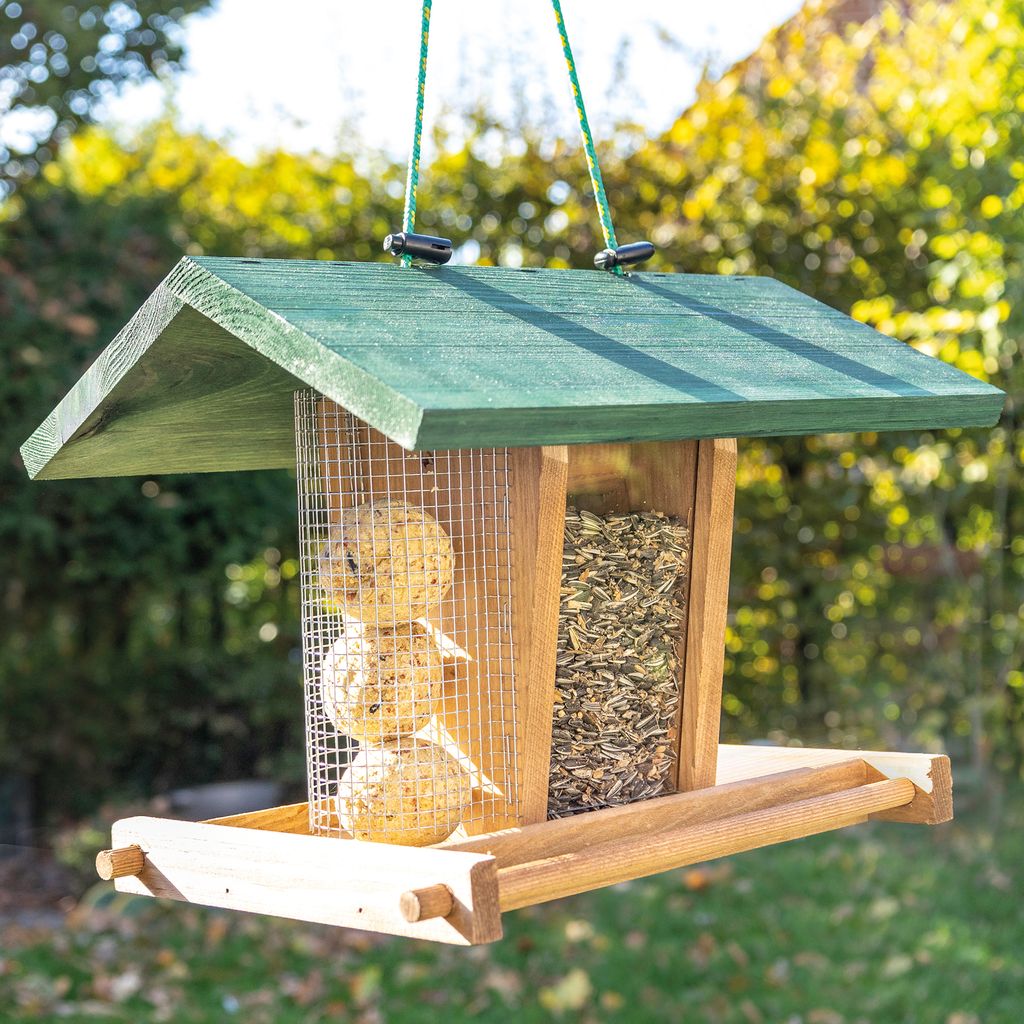 zooprinz Vogelhaus Bird Kitchen Braun mit Aufhängung Produktbild 