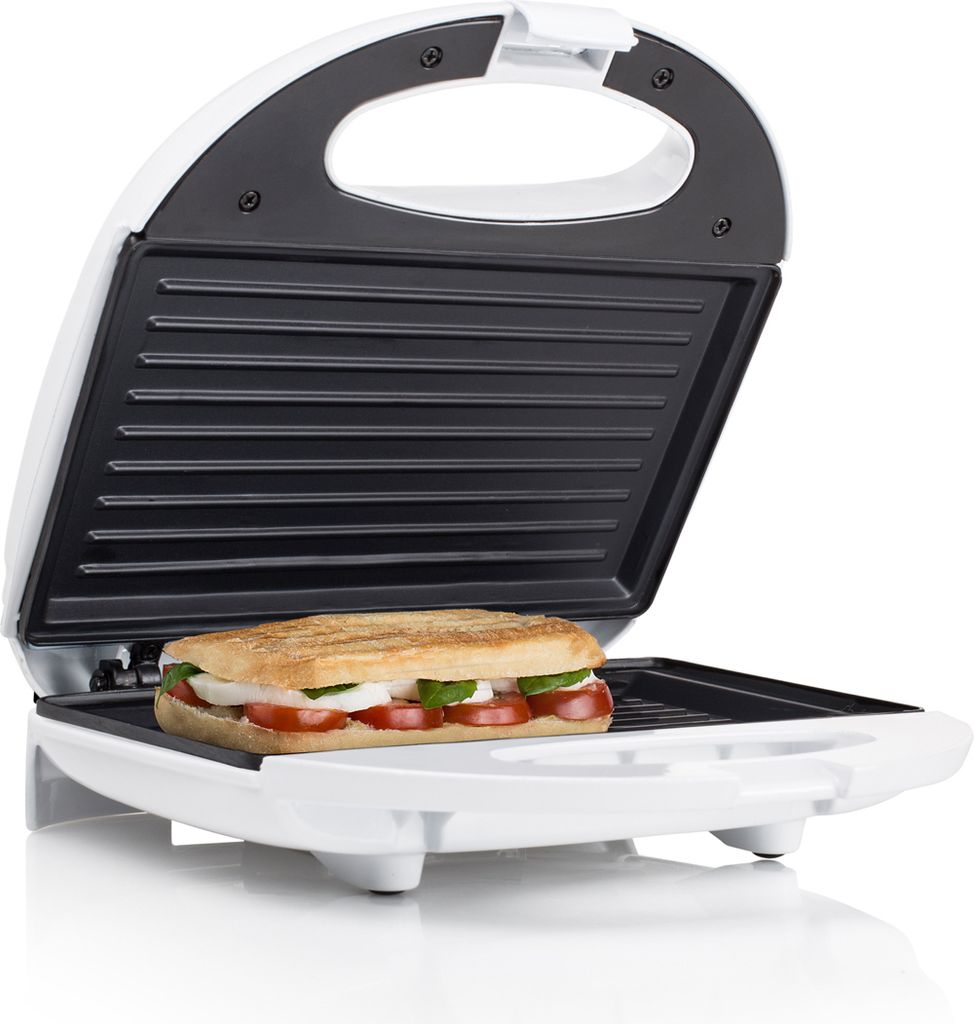 Sandwich maker bianco Tostapane per 2 panini 22x13cm, Immagine del prodotto 