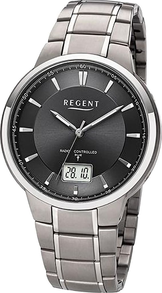 Regent Herren Funkuhr FR-269 Titan Produktbild 