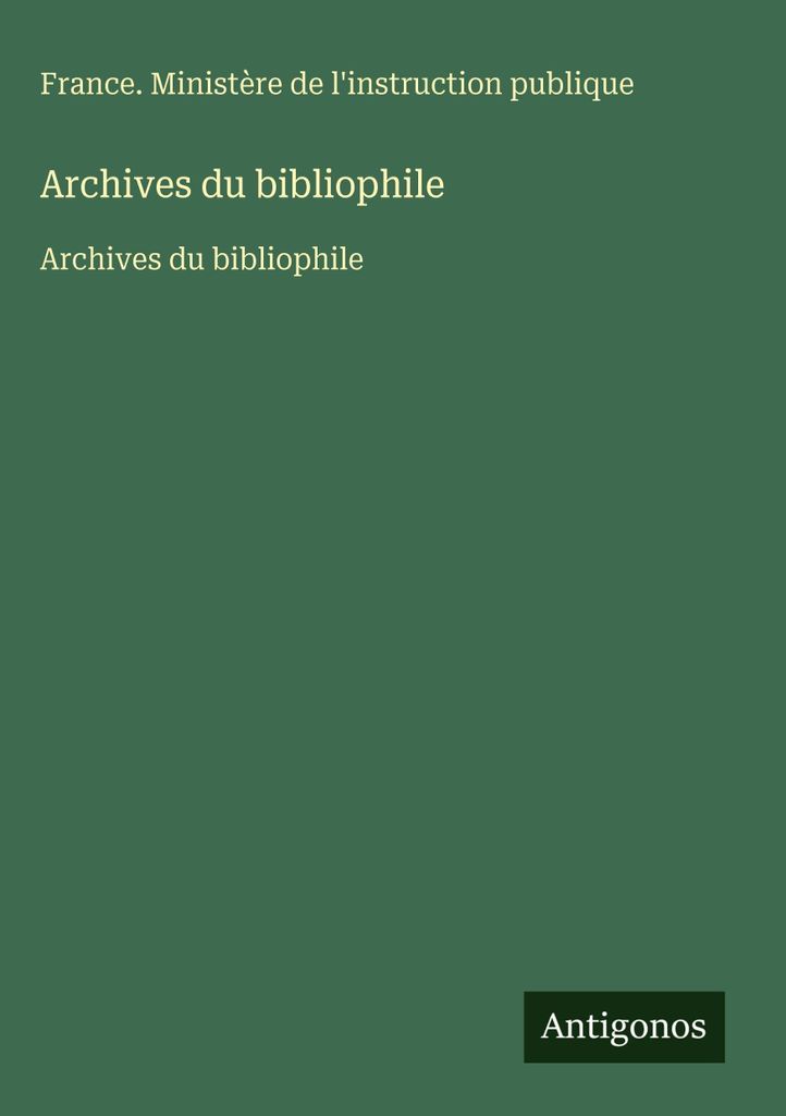 Archiv des Bibliophilen