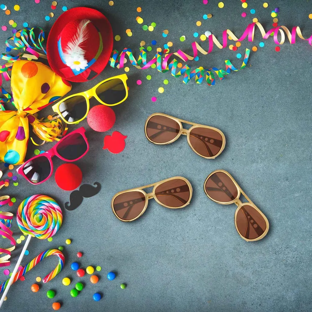 Occhiali da festa per rapper - Plastica, lenti colorate