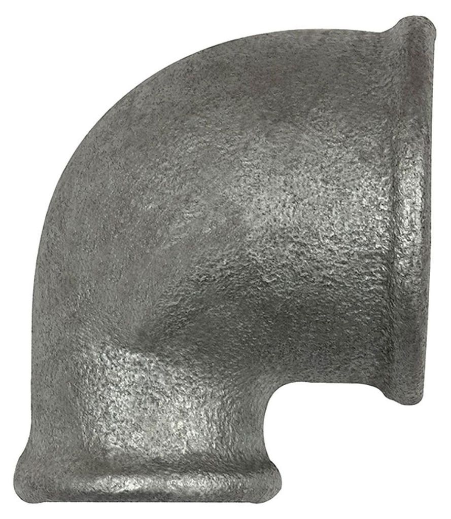 Riegler Winkel 90, 90°, IG/IG, red. Rp1 1/2, Rp1 1/4, Temperguss verzinkt